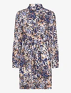 BYJOSA SHIRT DRESS 3 - - VISTA BLUE MIX