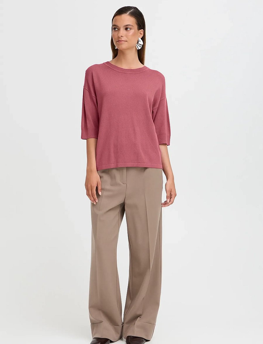b.young - BYMMORLA TSHIRT - striktrøjer - roan rouge - 0
