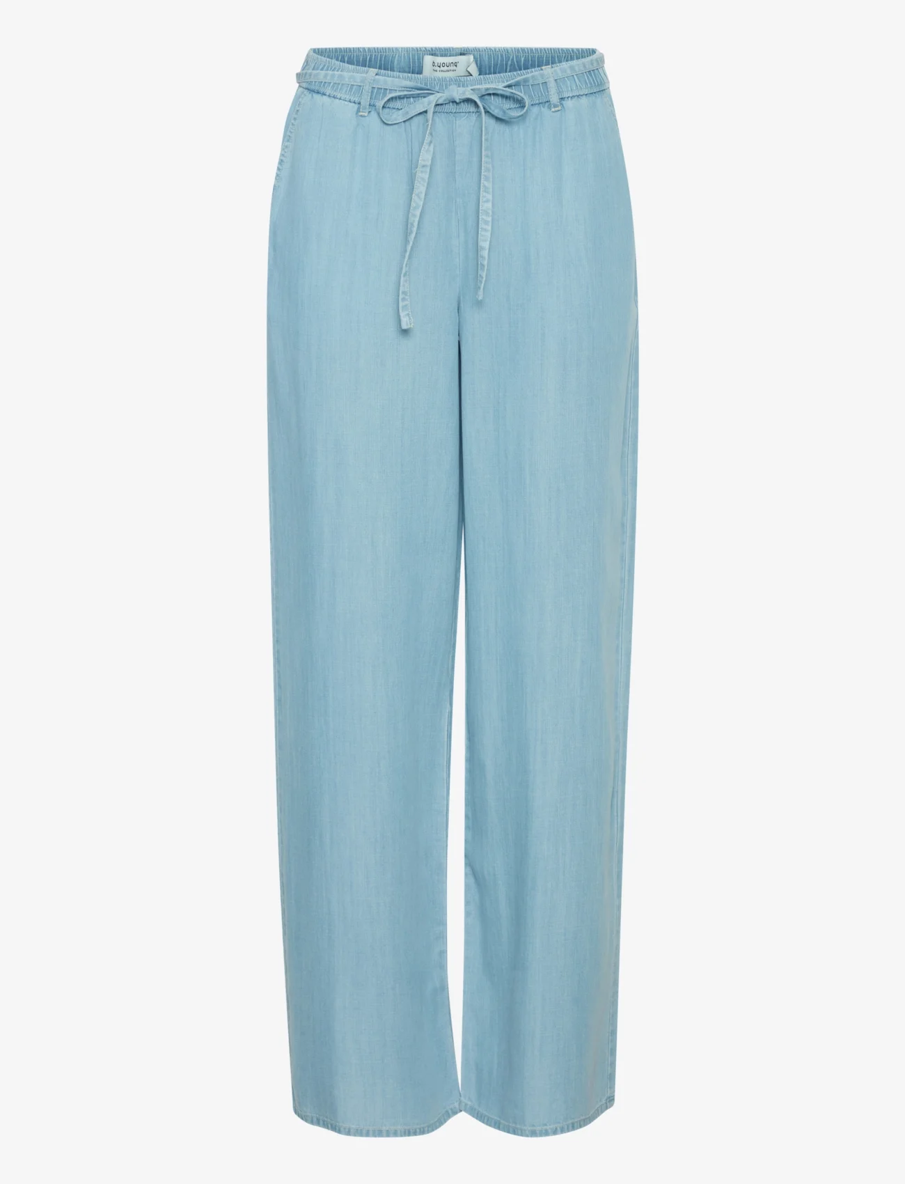 b.young - BYLANA WIDE PANTS 2 - - wide leg trousers - ligth blue denim - 0