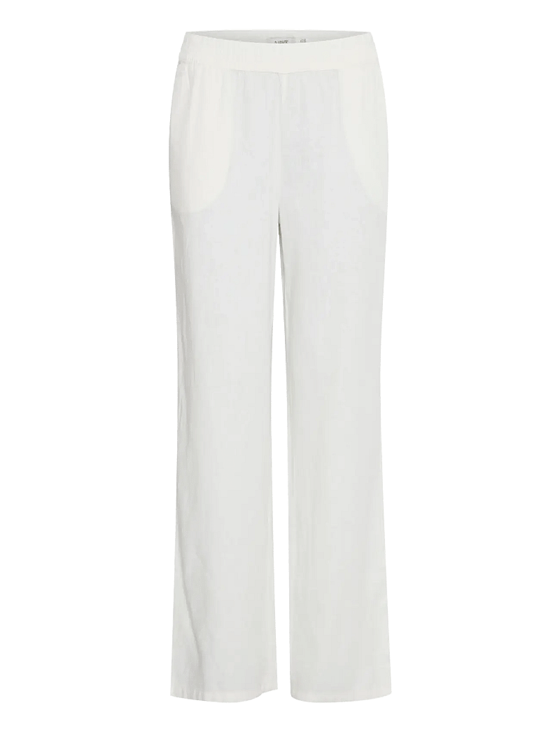 b.young - BYFALAKKA LONG PANTS - - hørbukser - marshmallow - 0