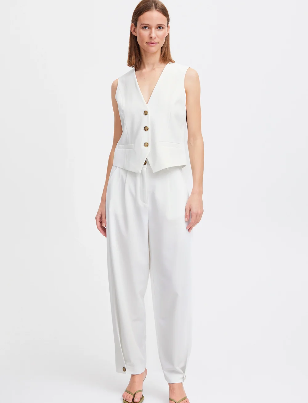 b.young - BYDECERI WAISTCOAT 2 - - liivit - marshmallow - 0