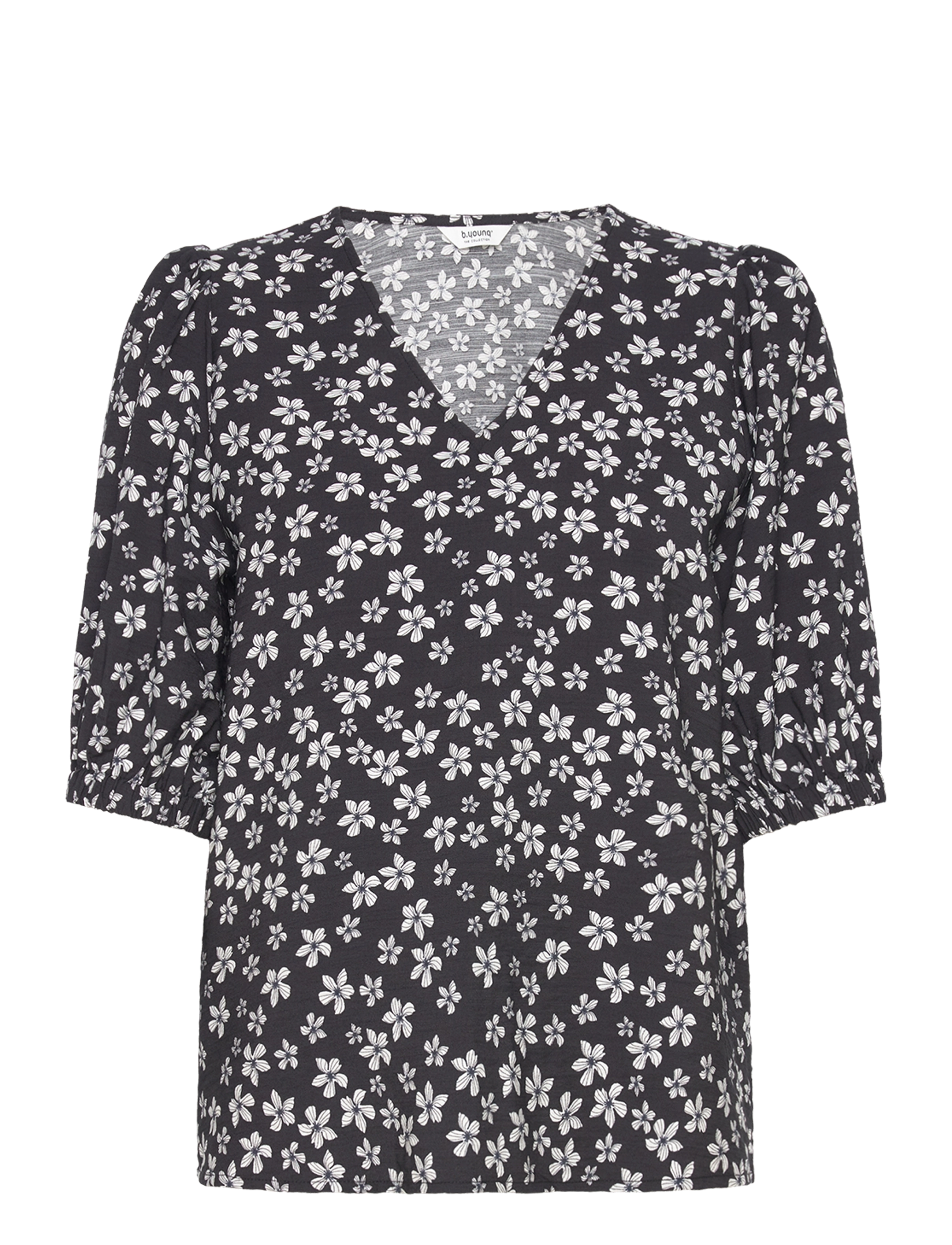 b.young BYIBANO V BLOUSE - - b.young - BLCK FLOWERS MIX / black