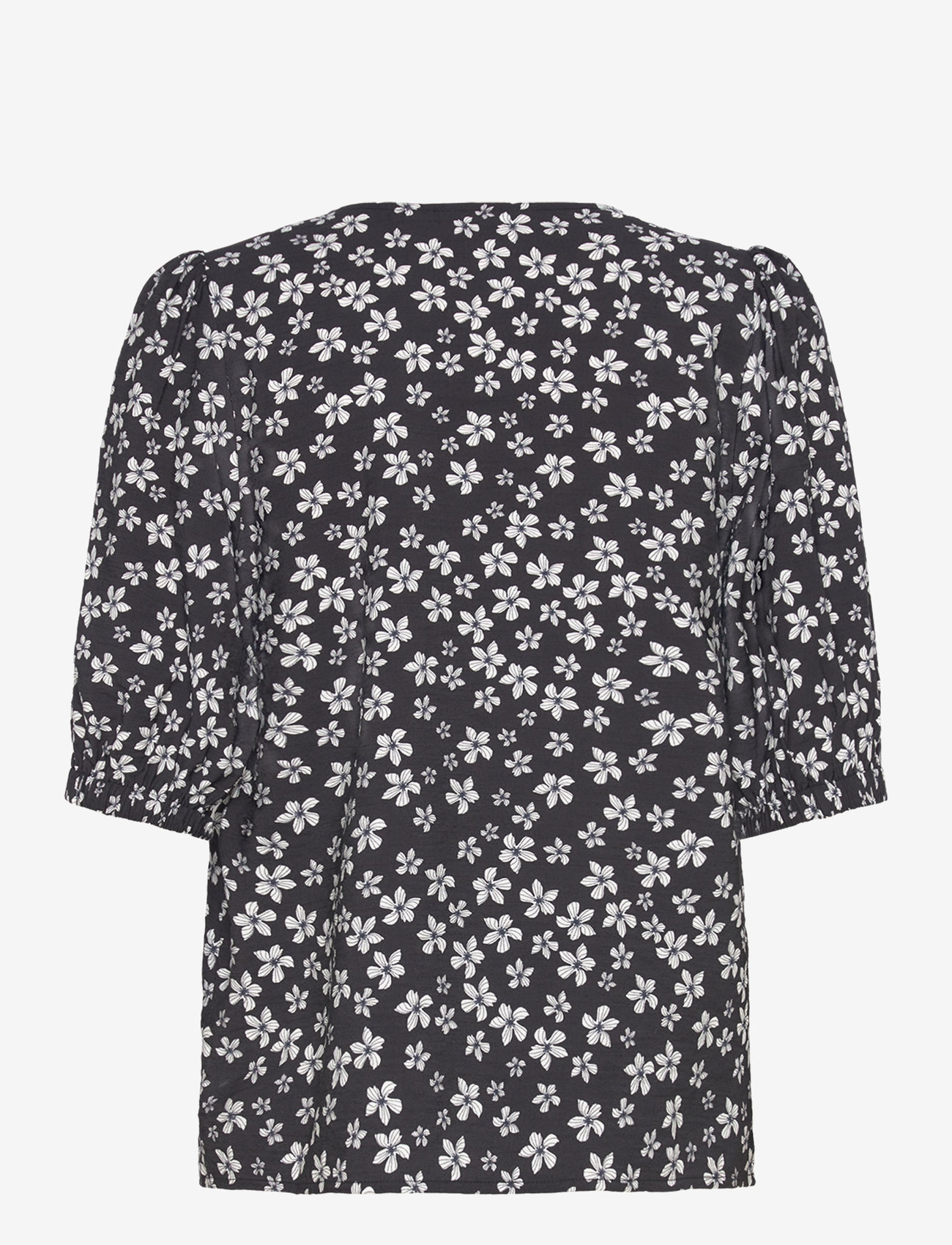 b.young - BYIBANO V BLOUSE - - kortærmede bluser - blck flowers mix - 1