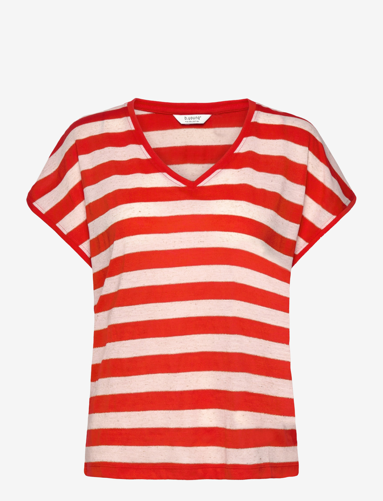 b.young - BYSANTO TSHIRT - - autumn clothing - flame scarrlet mix - 0