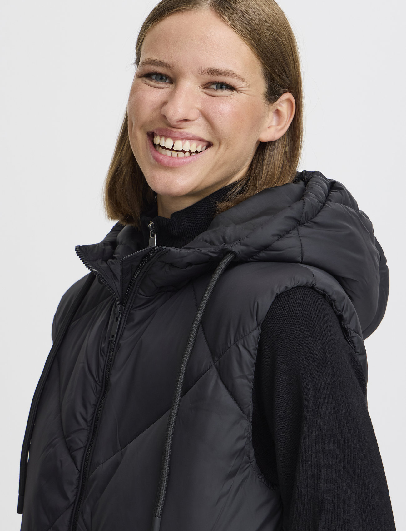 b.young - BYBOMINA WAISTCOAT 8 - - frühlingsjacken - black - 5