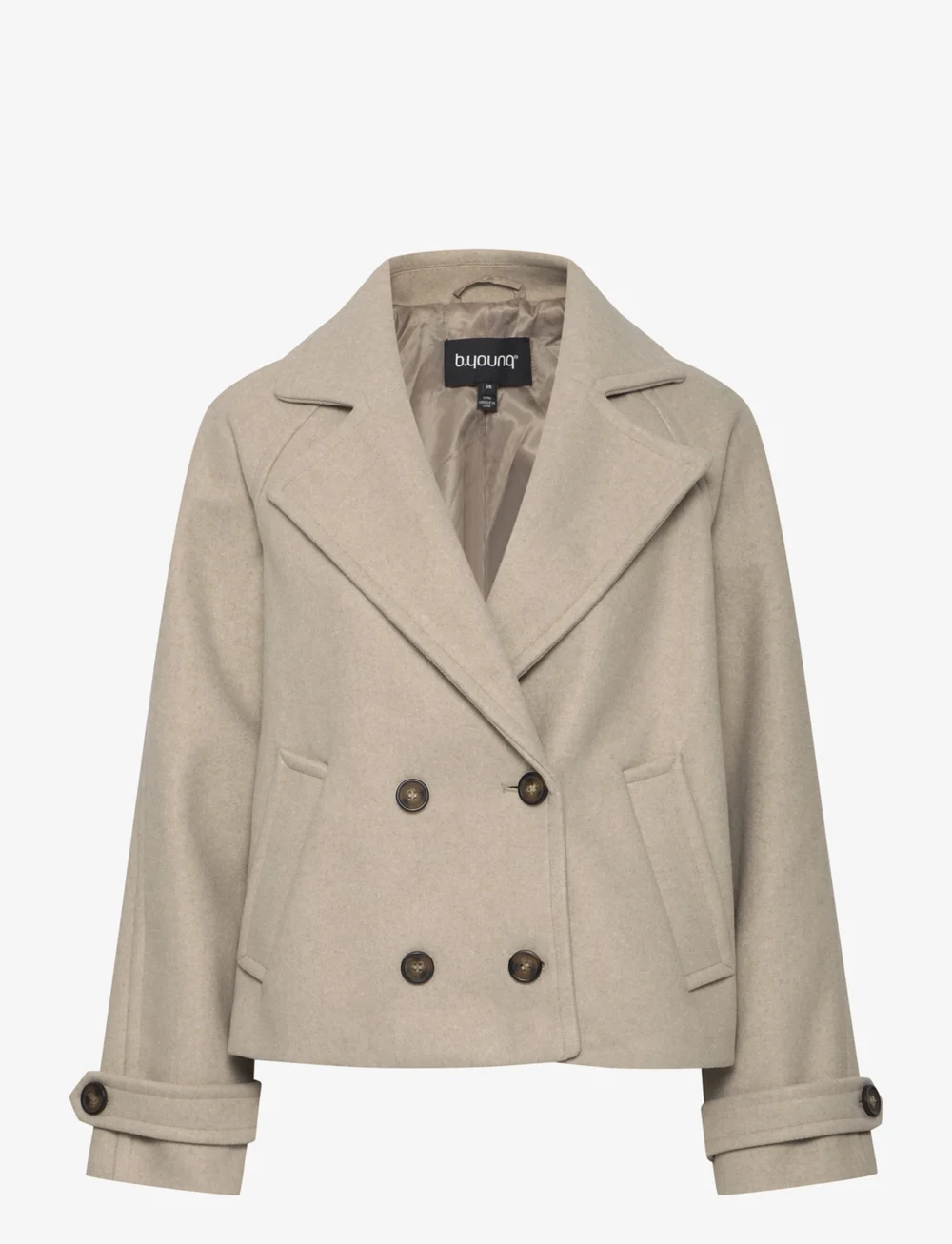 b.young - BYCILIA CABAN JACKET - - efterårsjakker - sepia tint melange - 0