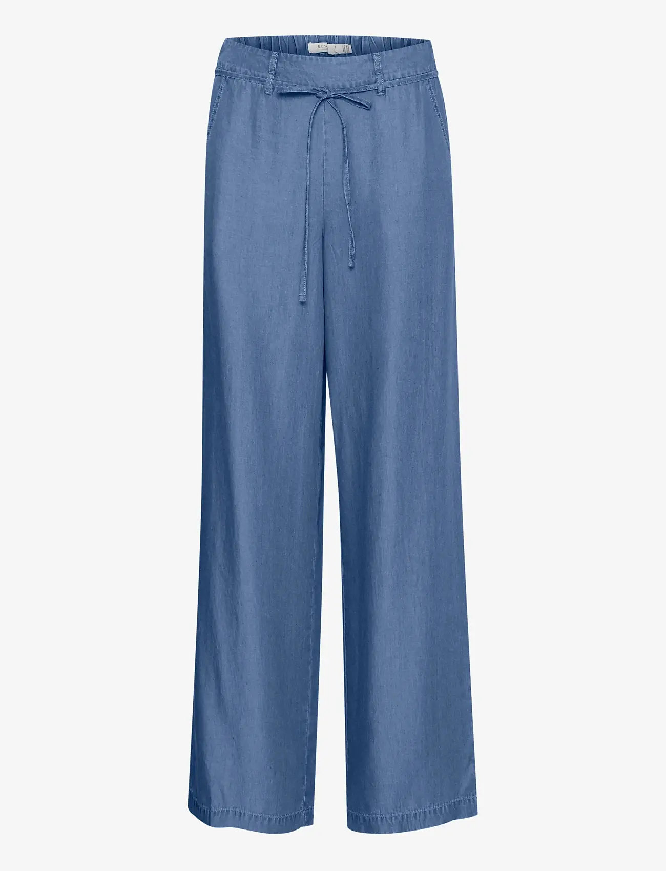 b.young - BYKOSMO WIDE PANTS - - hosen mit weitem bein - mid blue denim - 1