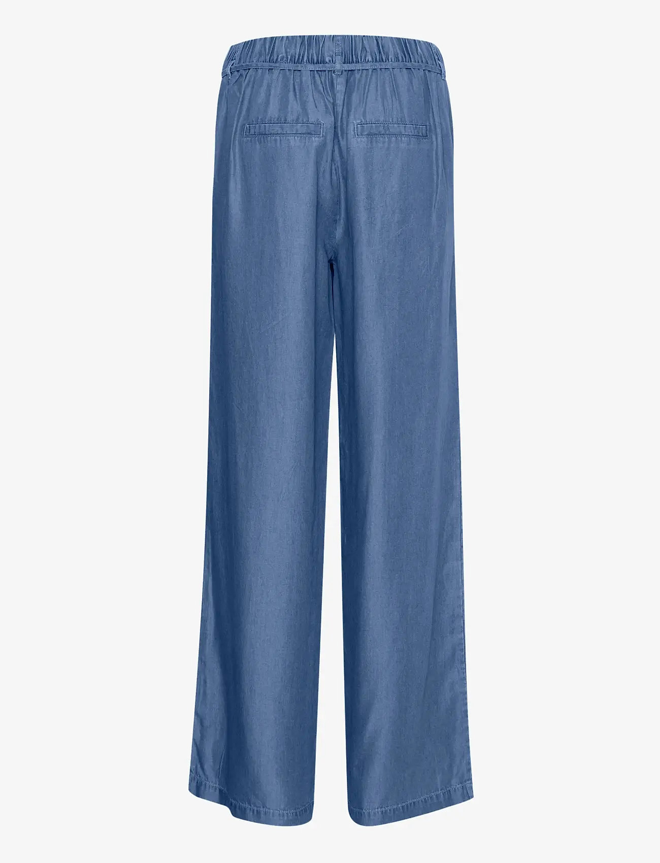 b.young - BYKOSMO WIDE PANTS - - hosen mit weitem bein - mid blue denim - 2