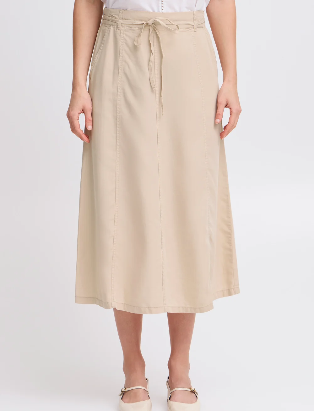 b.young - BYKOSMO WIDE SKIRT - - midi nederdele - humus - 4