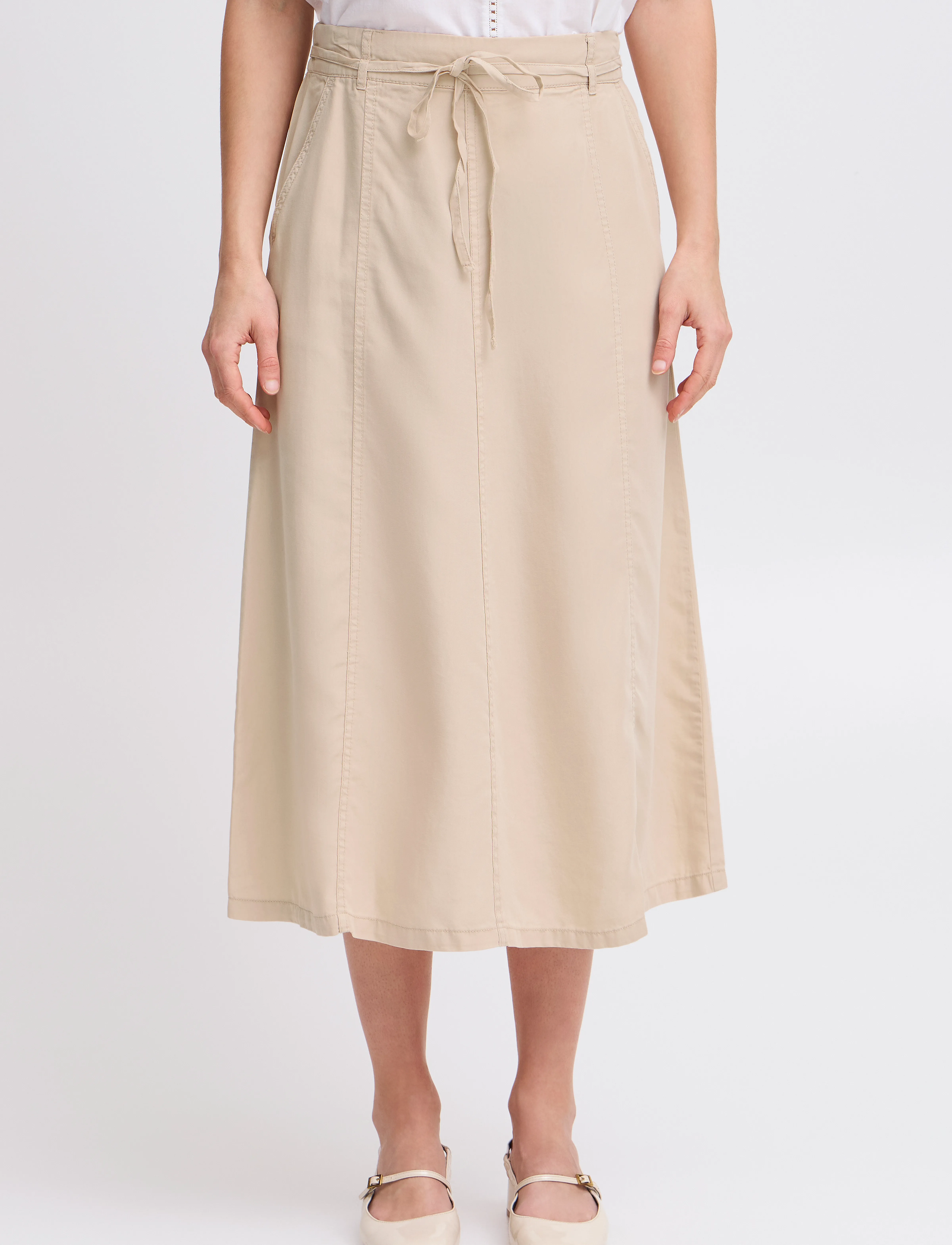 b.young - BYKOSMO WIDE SKIRT - - midi-röcke - humus - 4