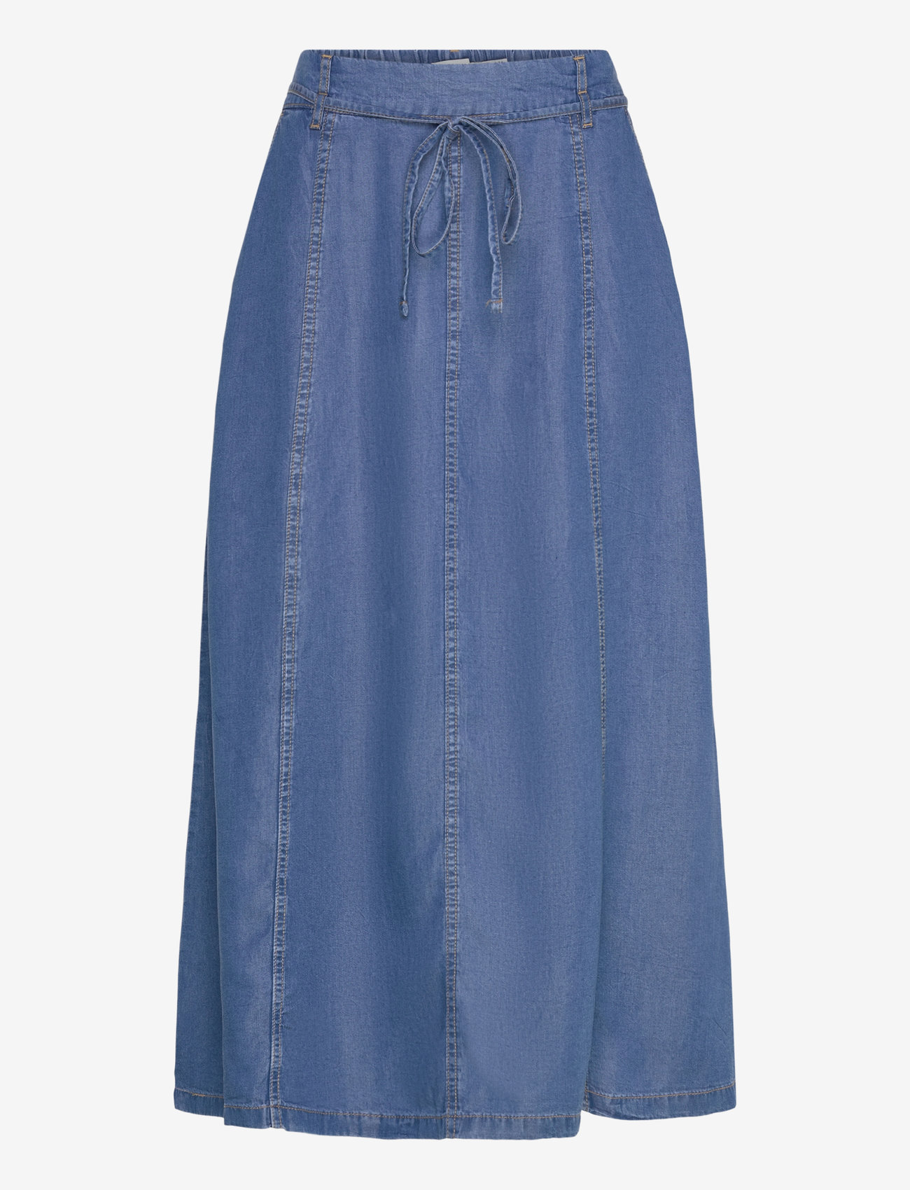 b.young - BYKOSMO WIDE SKIRT - - midihameet - mid blue denim - 0