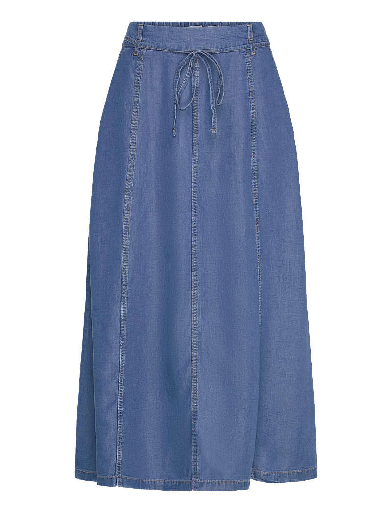 b.young - BYKOSMO WIDE SKIRT - - midi rokken - mid blue denim - 0