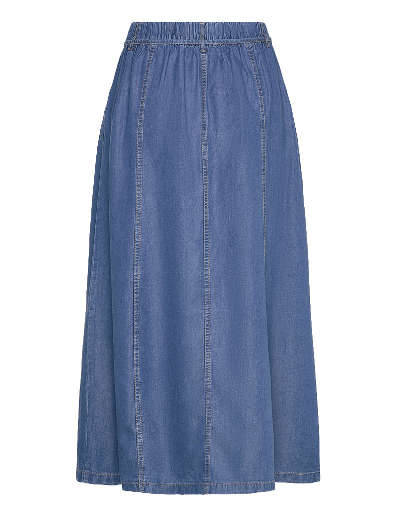 b.young - BYKOSMO WIDE SKIRT - - midi rokken - mid blue denim - 1