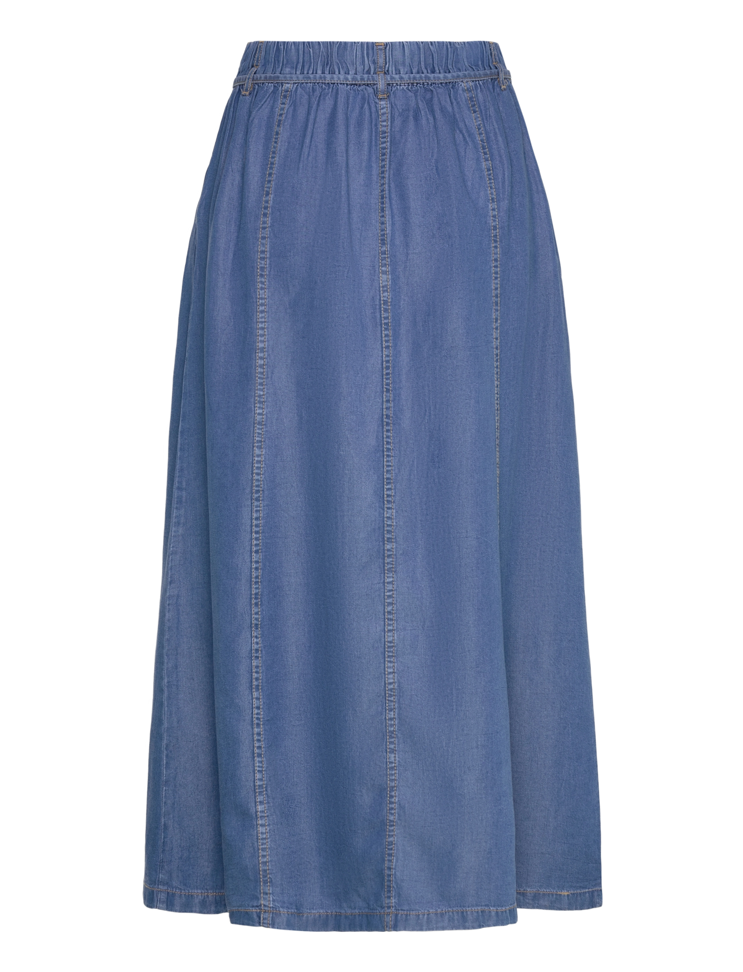 b.young - BYKOSMO WIDE SKIRT - - midi svārki - mid blue denim - 1
