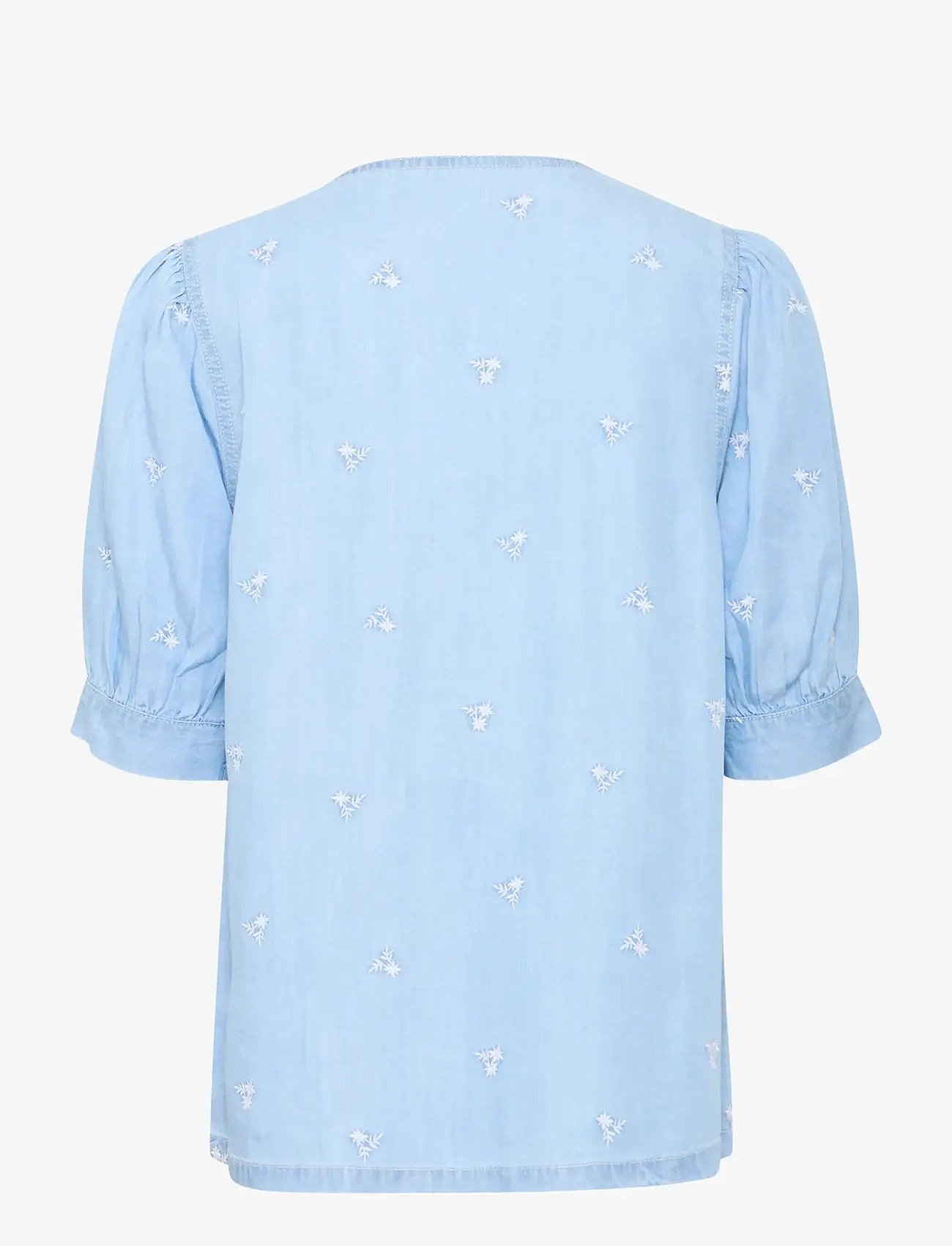 b.young - BYKOSMO V SHIRT - - kortærmede skjorter - light blue denim flower - 1