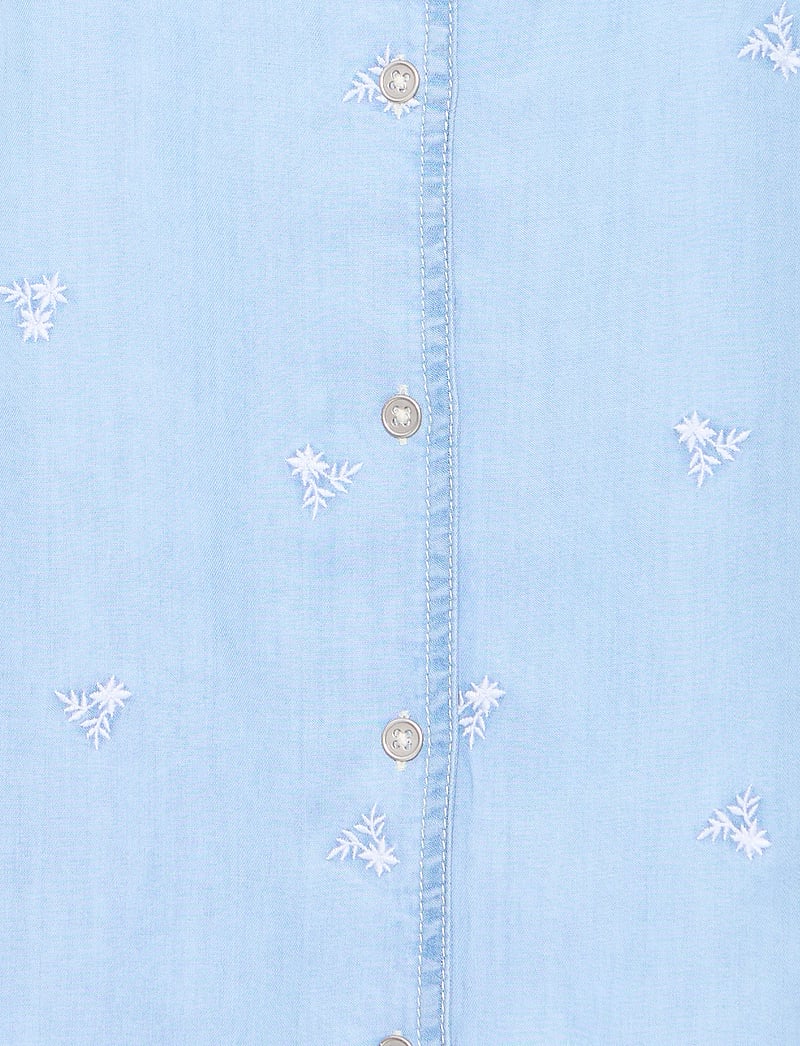 b.young - BYKOSMO V SHIRT - - short-sleeved shirts - light blue denim flower - 5