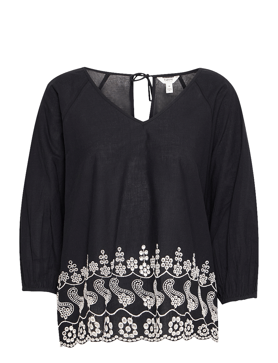 b.young - BYHIBA BLOUSE - - langärmelige blusen - black - 1