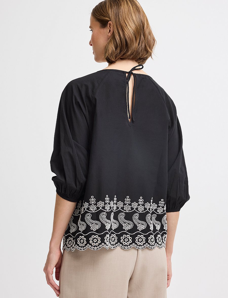 b.young - BYHIBA BLOUSE - - langärmelige blusen - black - 3