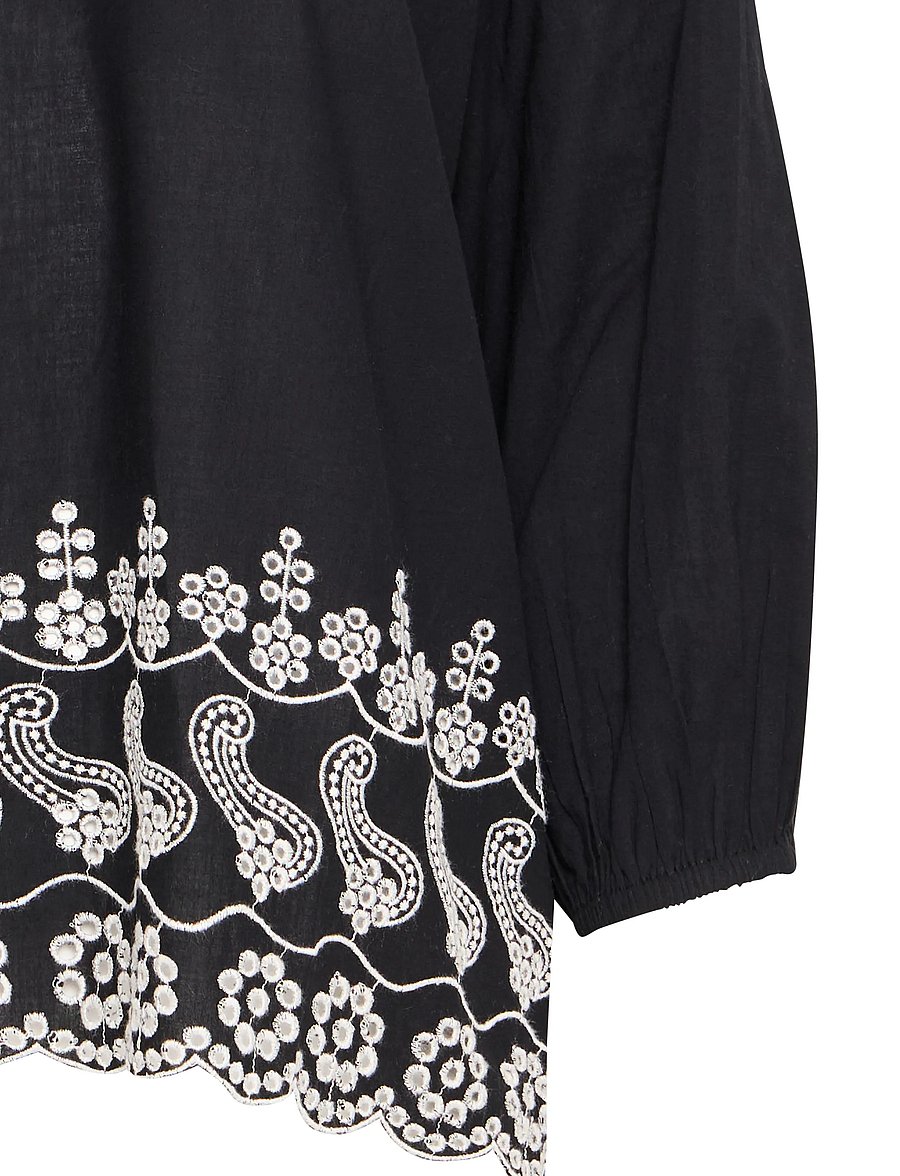 b.young - BYHIBA BLOUSE - - langärmelige blusen - black - 4