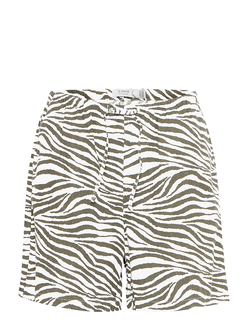 b.young - BYFALAKKA SHORTS 3 - - linen shorts - animal kalamata mix - 1
