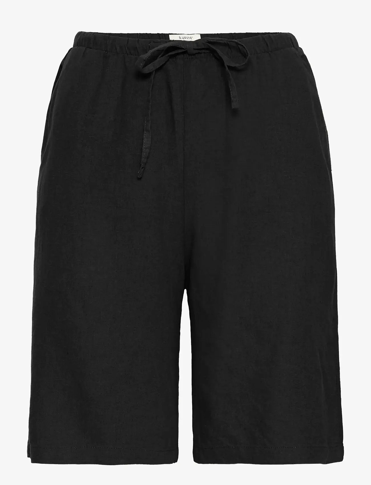 b.young - BYFALAKKA LONG SHORTS 2 - - leinen-shorts - black - 1