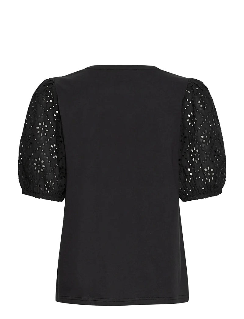 b.young - BYSUMMER PUFF SLEEVE TEE - - t-shirts - black - 2
