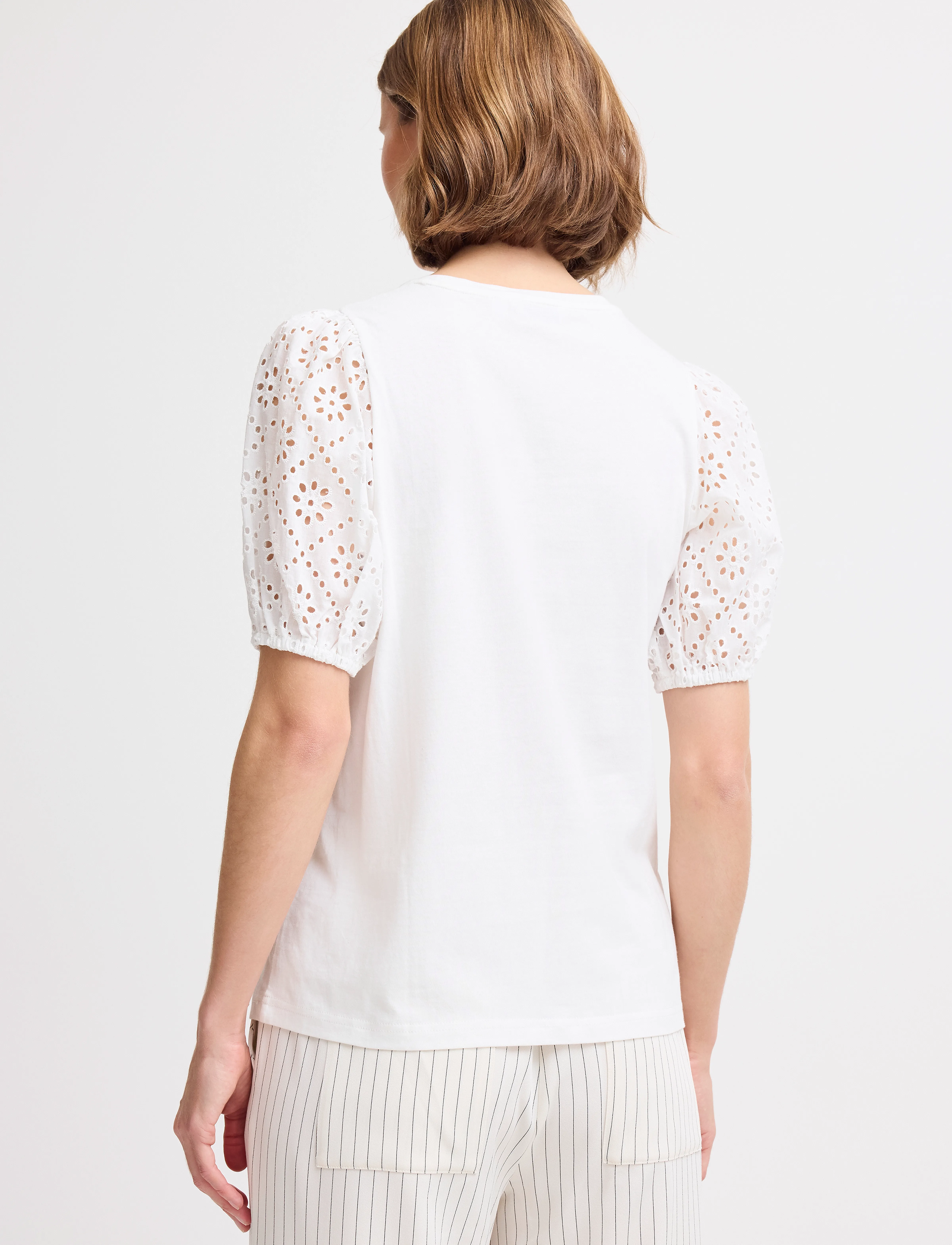 b.young - BYSUMMER PUFF SLEEVE TEE - - marshmallow - 3