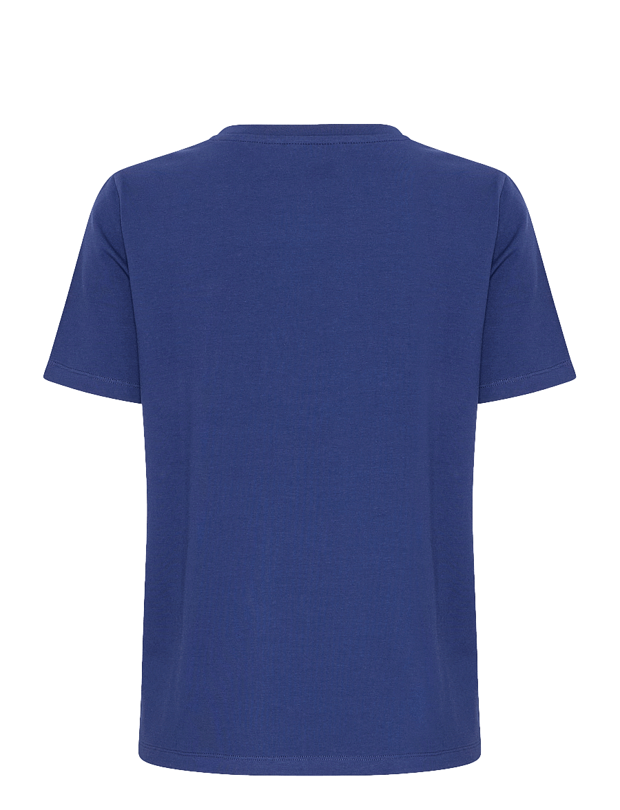 b.young - BYPANDINNA EMB TSHIRT - - medieval blue - 2