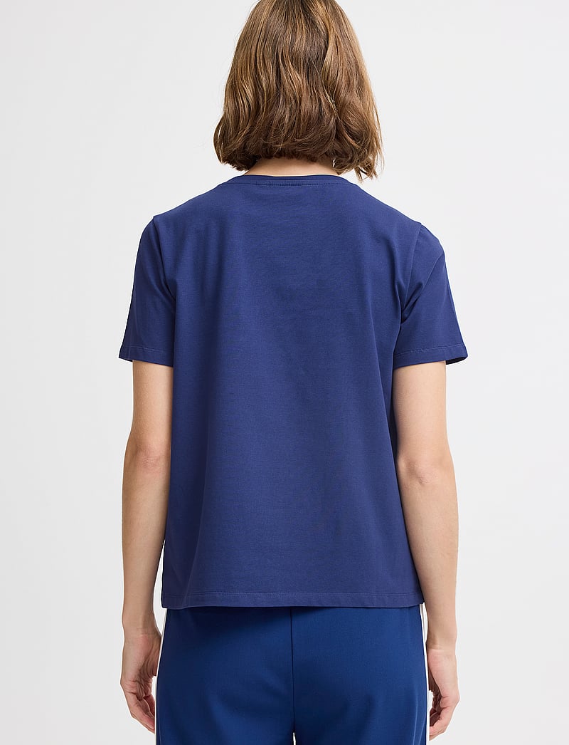 b.young - BYPANDINNA EMB TSHIRT - - t-shirts - medieval blue - 3