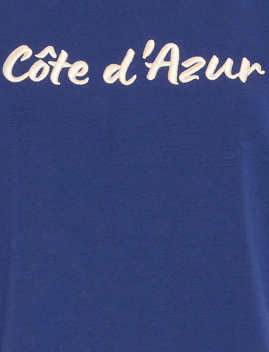 b.young - BYPANDINNA EMB TSHIRT - - medieval blue - 4