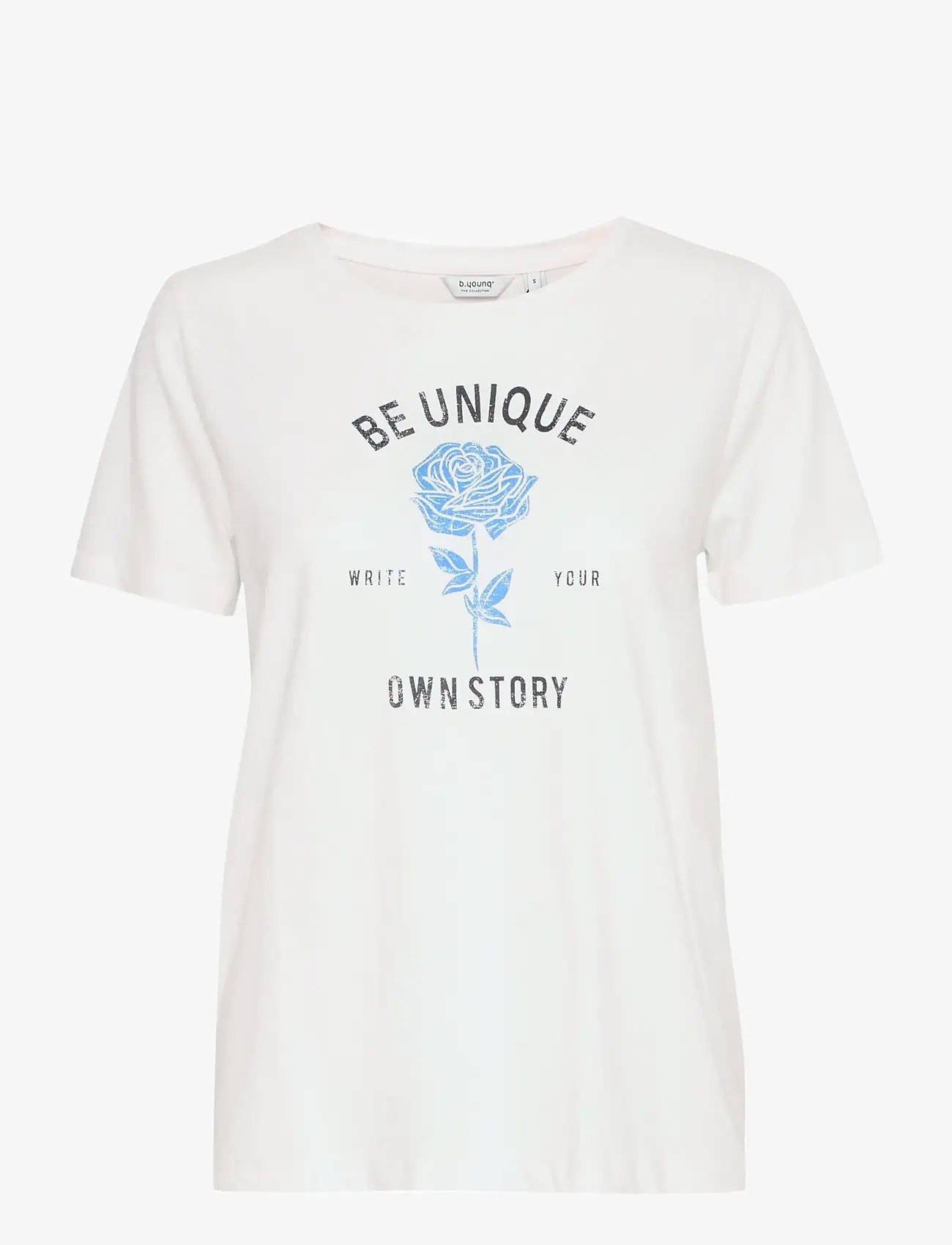 b.young - BYSOBBE FLOWER TSHIRT - - marshmallow - 1