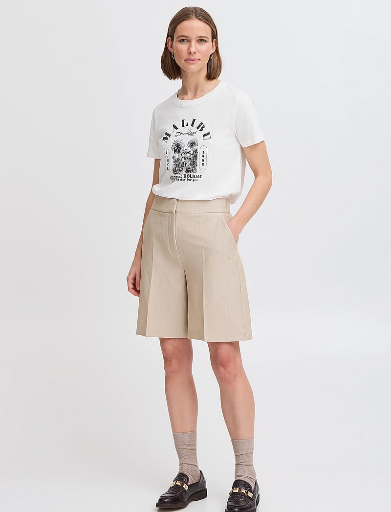 b.young - BYSOBBE DREAM TSHIRT - - t-shirts - marshmallow - 0