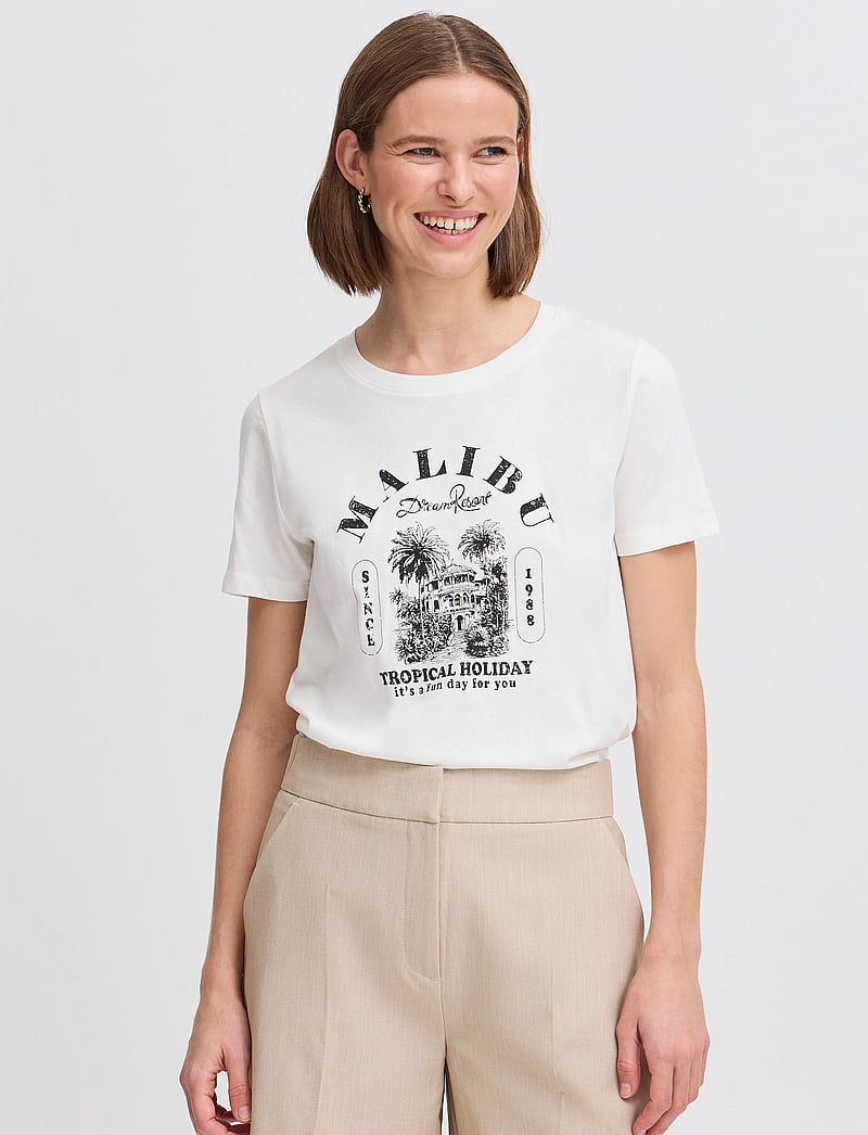 b.young - BYSOBBE DREAM TSHIRT - - t-shirts - marshmallow - 4