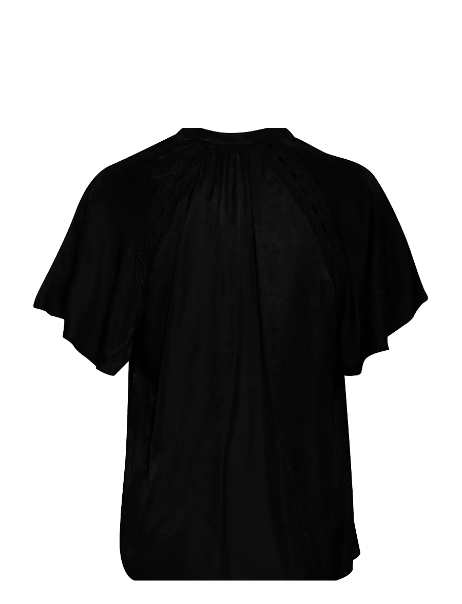 b.young - BYHACCA BLOUSE - - kurzärmelige blusen - black - 2