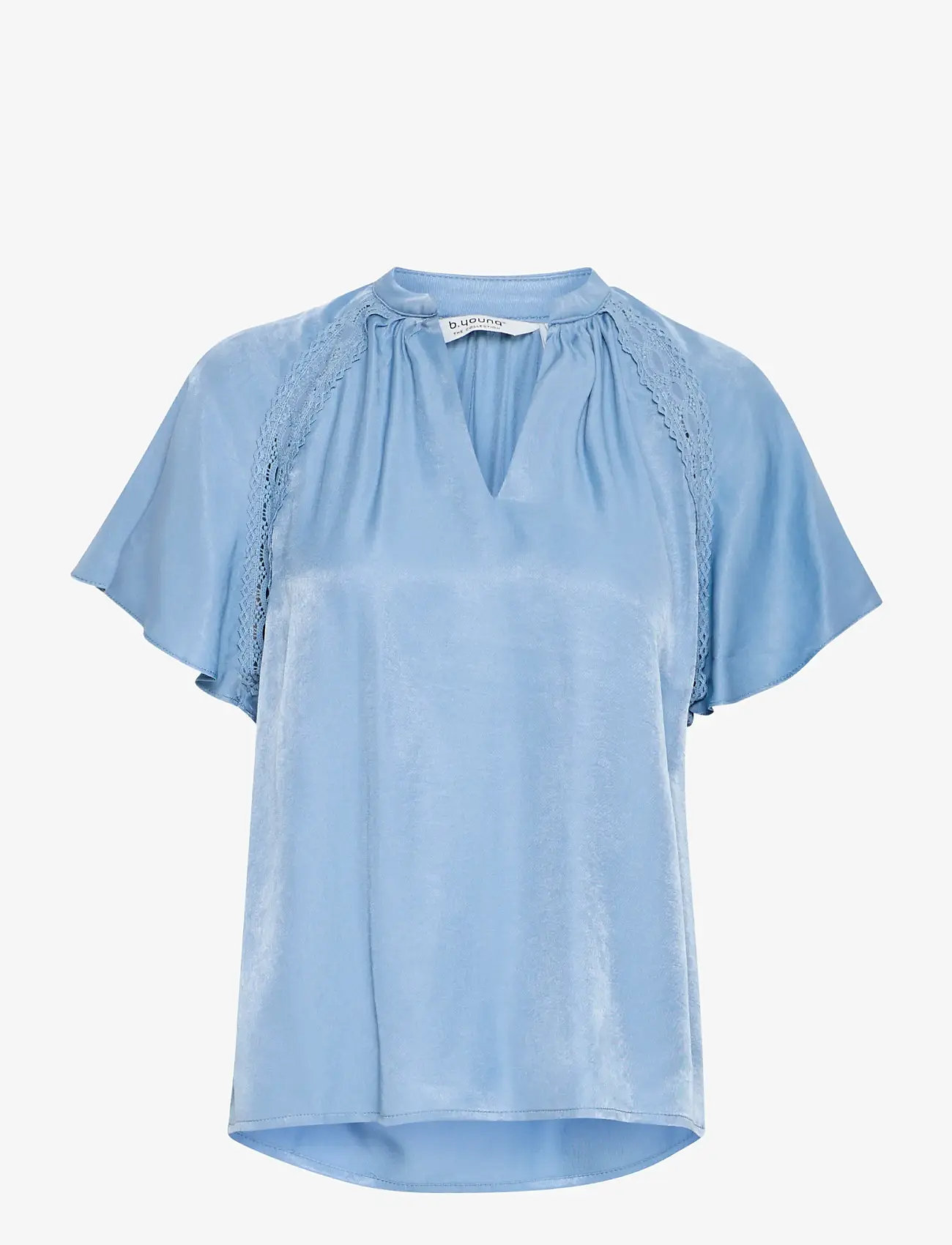 b.young - BYHACCA BLOUSE - - kurzämlige blusen - blue horizon - 1