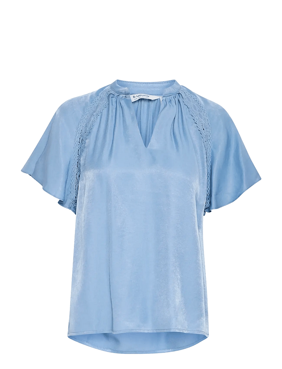 b.young - BYHACCA BLOUSE - - blouses à manches courtes - blue horizon - 1