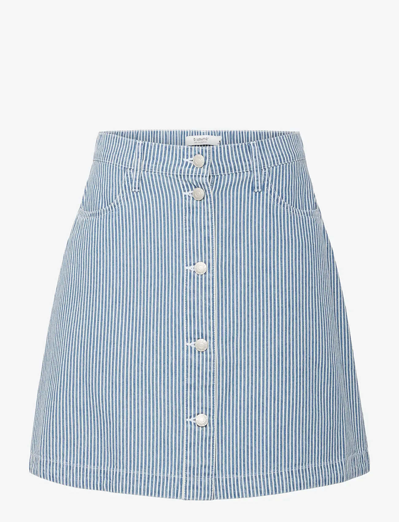 b.young - BYLARO SKIRT - - blue stripe denim - 0
