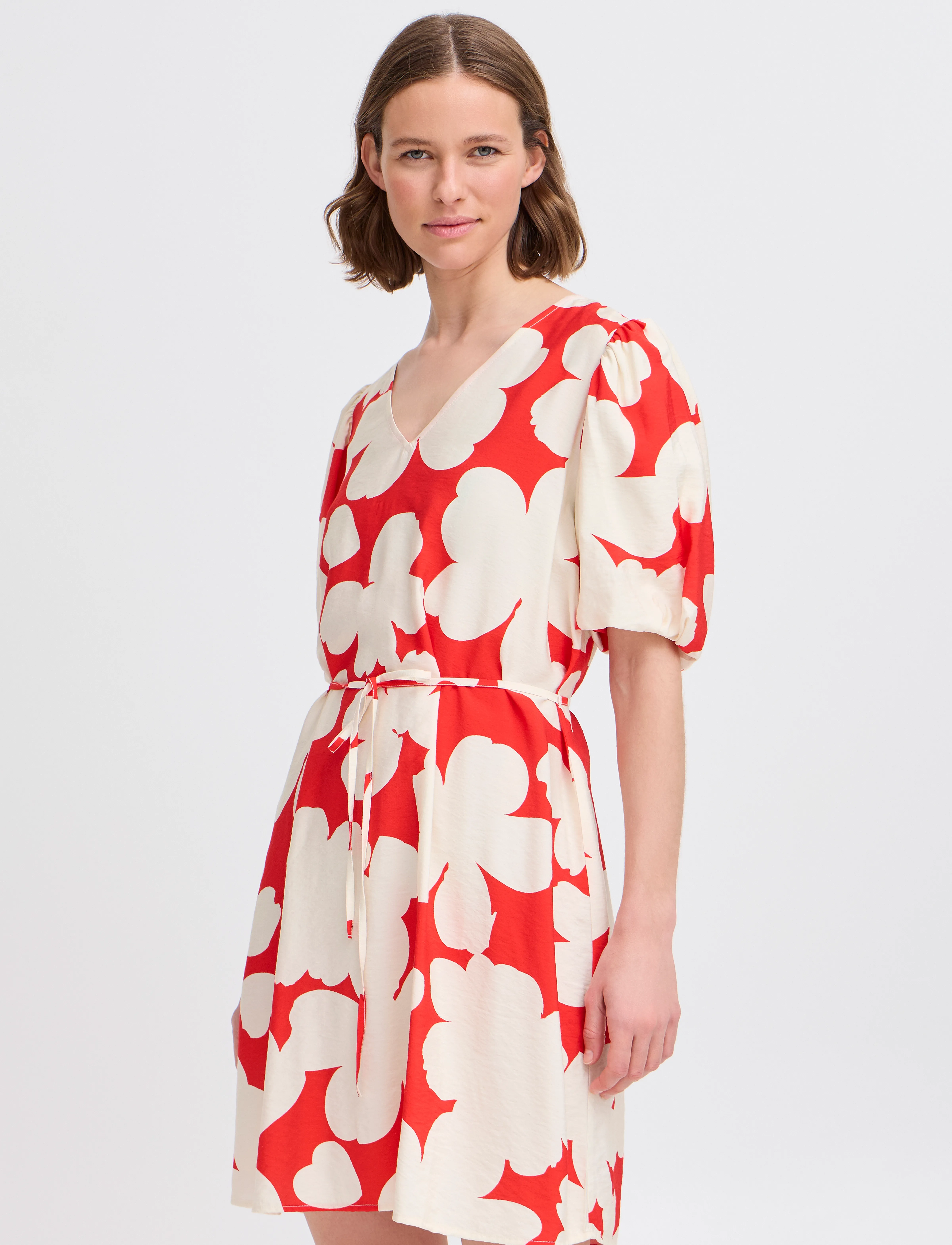 b.young - BYIBINE SHORT DRESS 6 - - sommerkleider - flame flower mix - 4