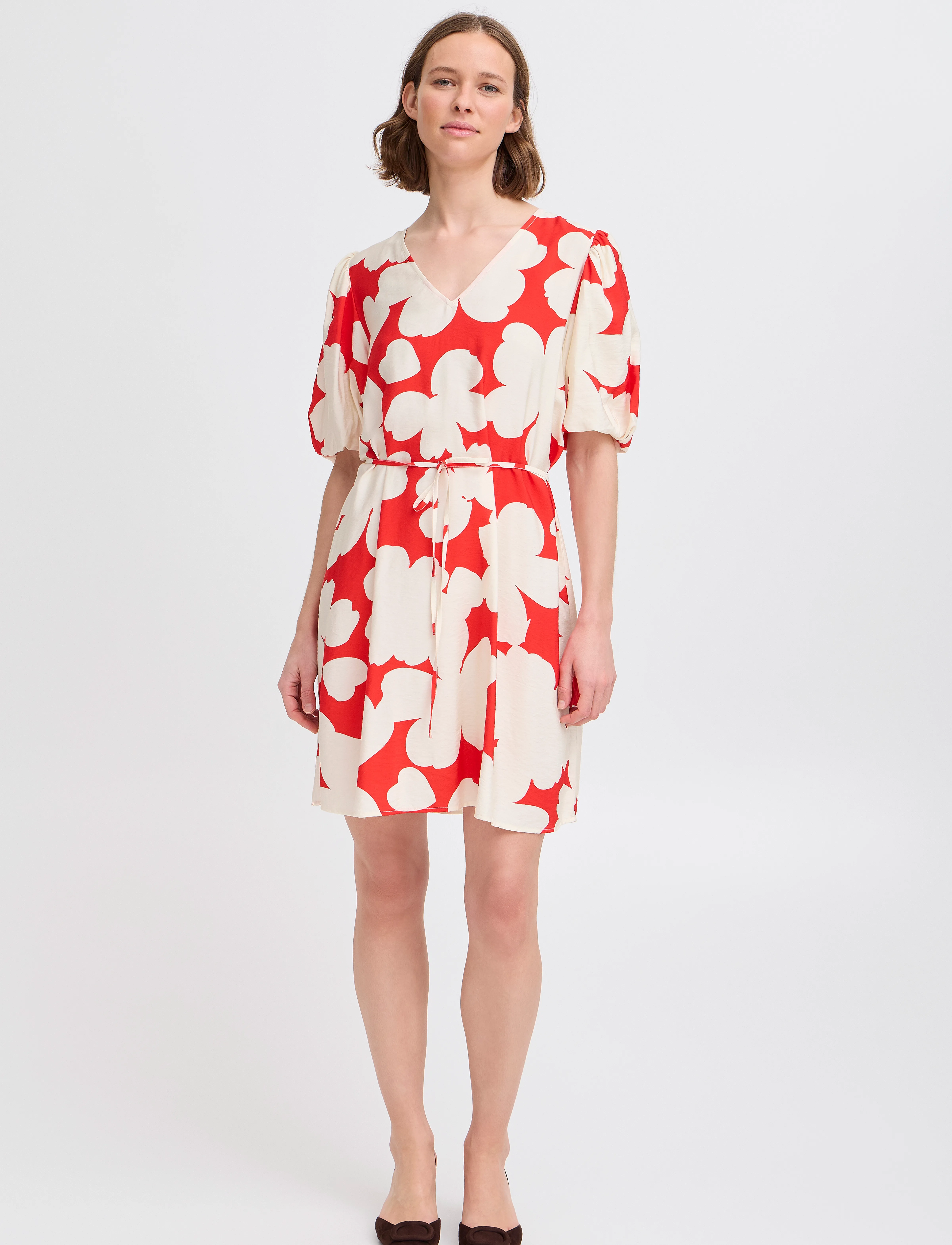 b.young - BYIBINE SHORT DRESS 6 - - sommerkleider - flame flower mix - 5
