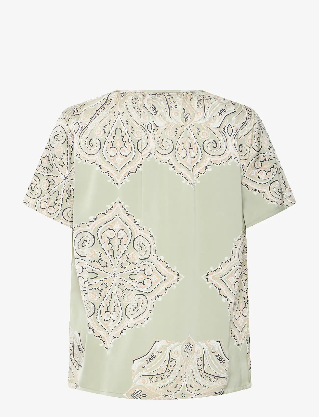 b.young - BYJANNIKE BLOUSE - - short-sleeved blouses - tea paisley mix - 1