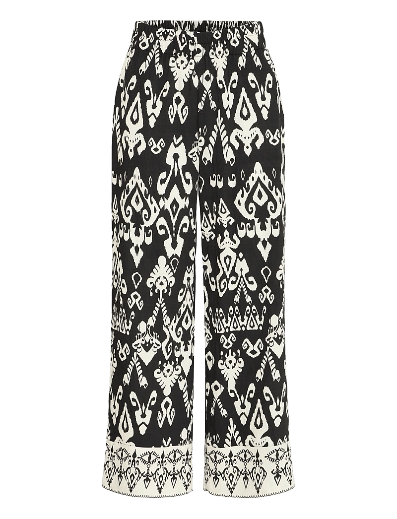 b.young - BYJASMINA PANTS - - raka byxor - black eth mix - 1