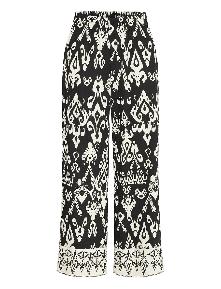 b.young - BYJASMINA PANTS - - black eth mix - 1