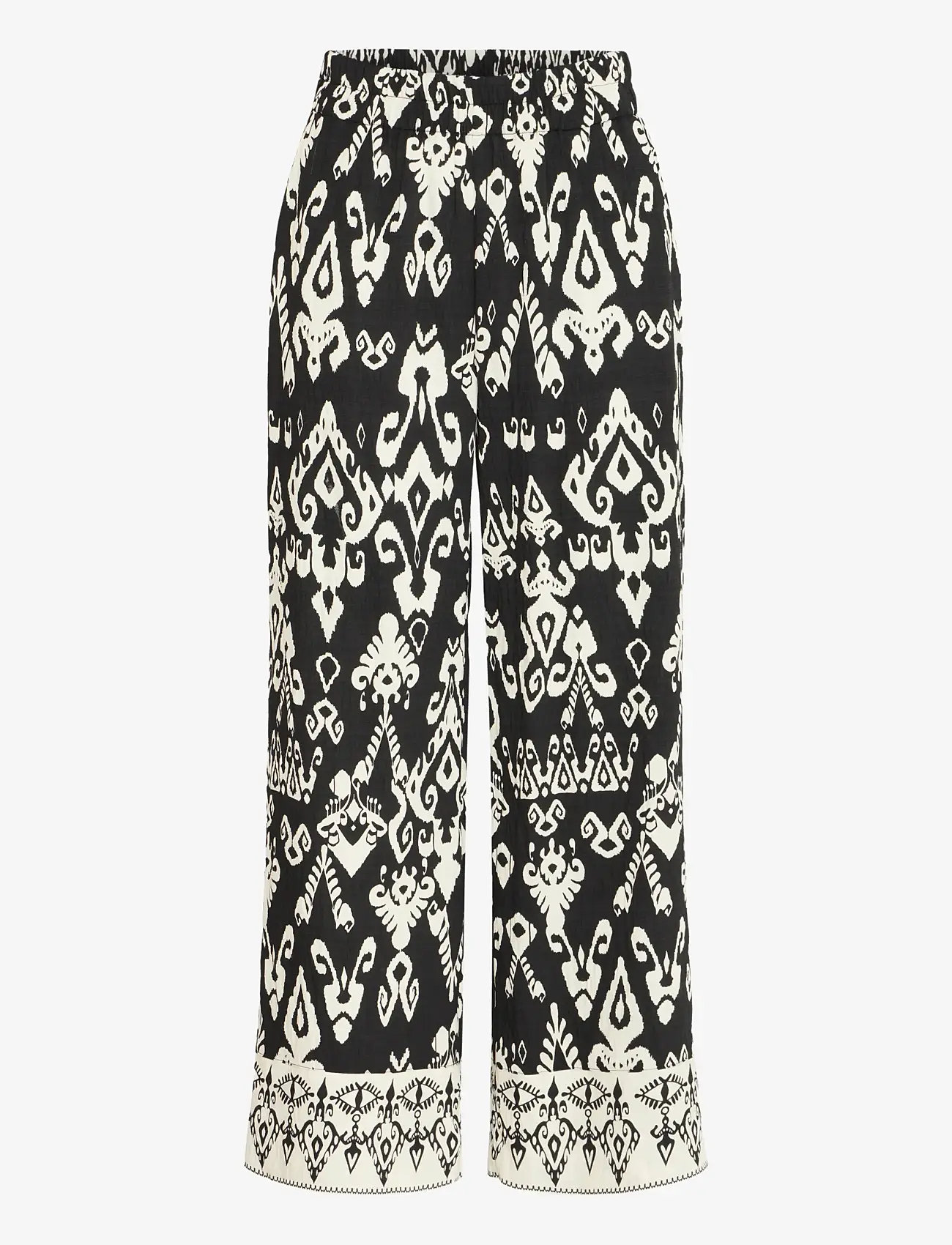 b.young - BYJASMINA PANTS - - straight leg hosen - black eth mix - 1