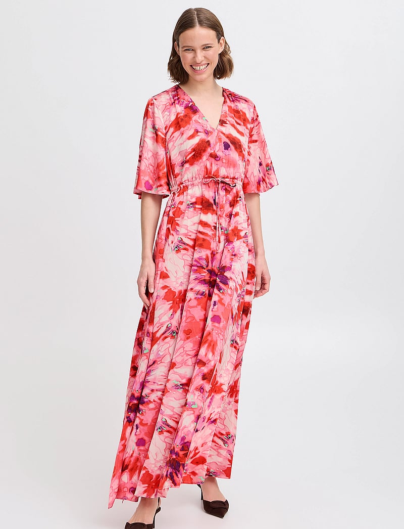 b.young - BYFARINELA DRESS 3 - - sommerkleider - pink blurry florals - 4