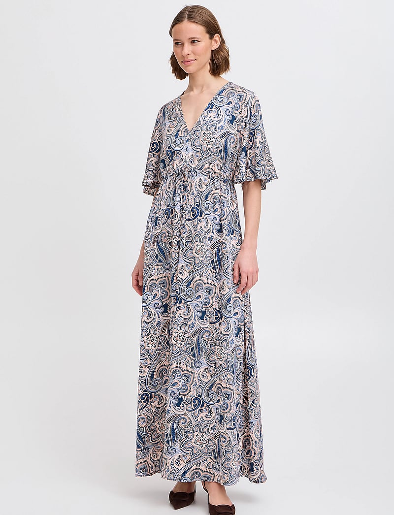 b.young - BYHILLY SS DRESS - - sommerkleider - blue paisley mix - 3