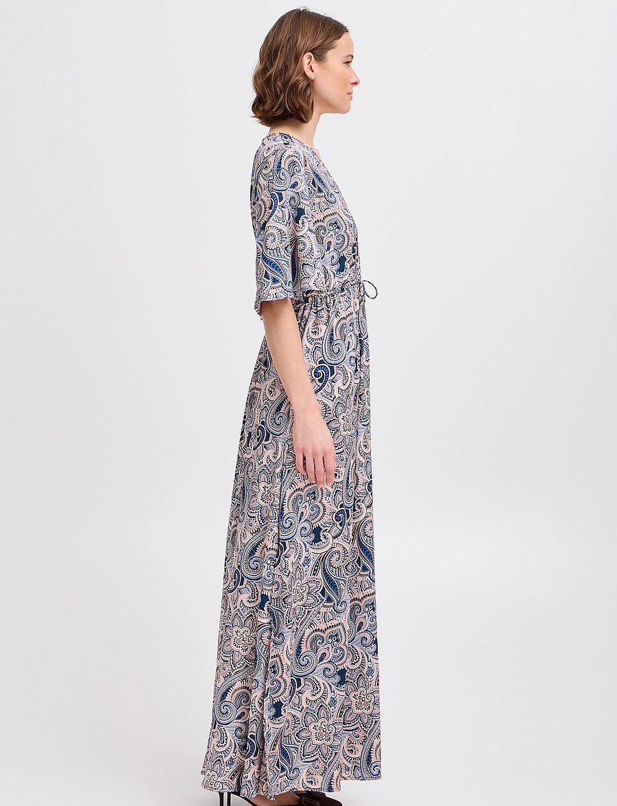 b.young - BYHILLY SS DRESS - - blue paisley mix - 4