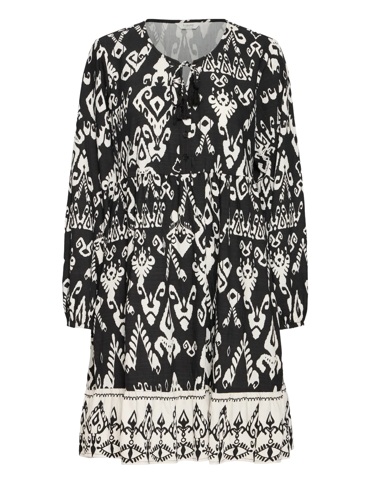 b.young Byjasmina Short Dress -, 34, Dresses, Schwarz - Summer Frauen