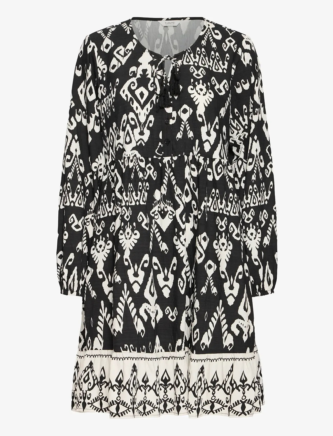 b.young - BYJASMINA SHORT DRESS - - summer dresses - black eth mix - 0