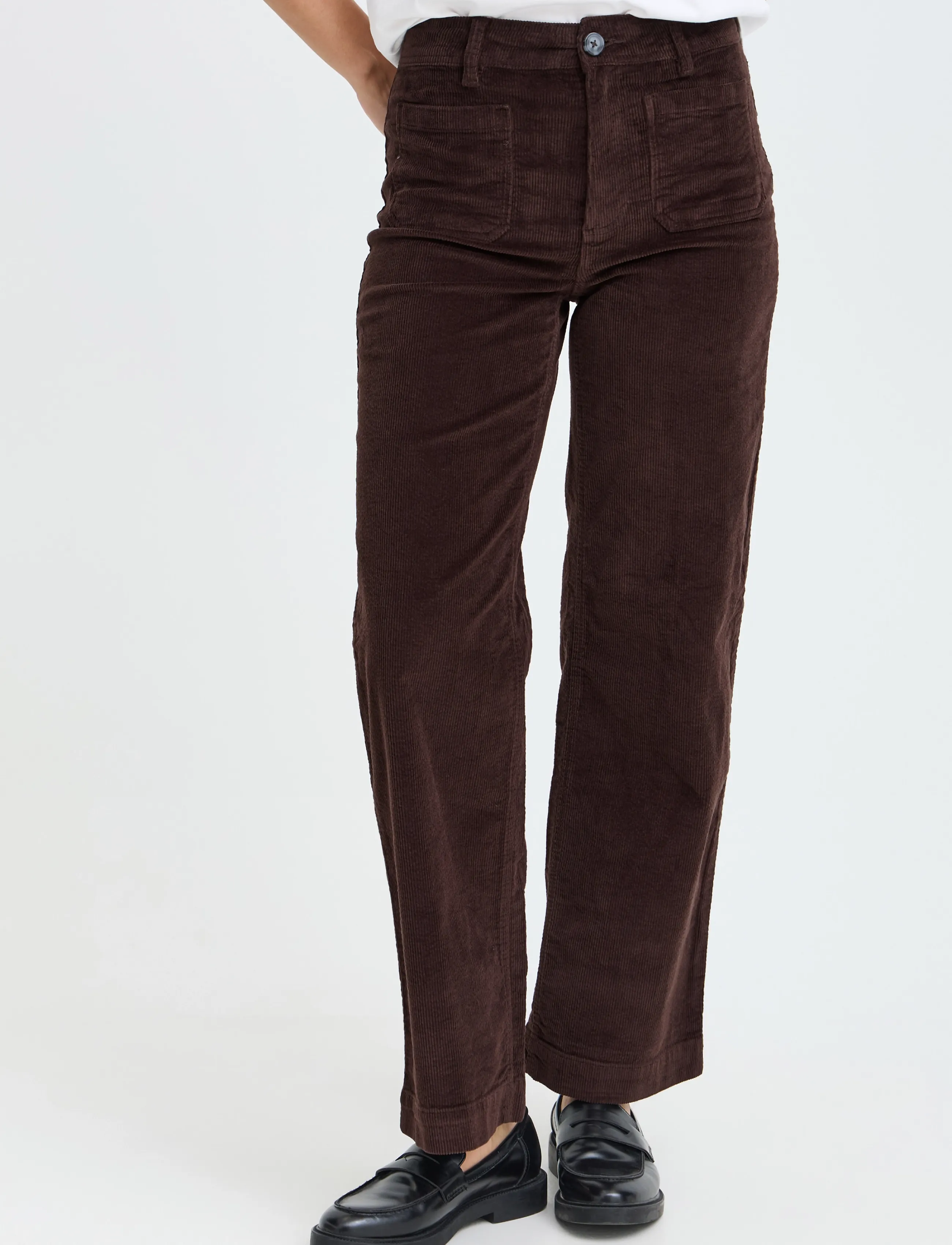 b.young - BYDASIK POCKET PANTS - velvetpüksid - java - 3