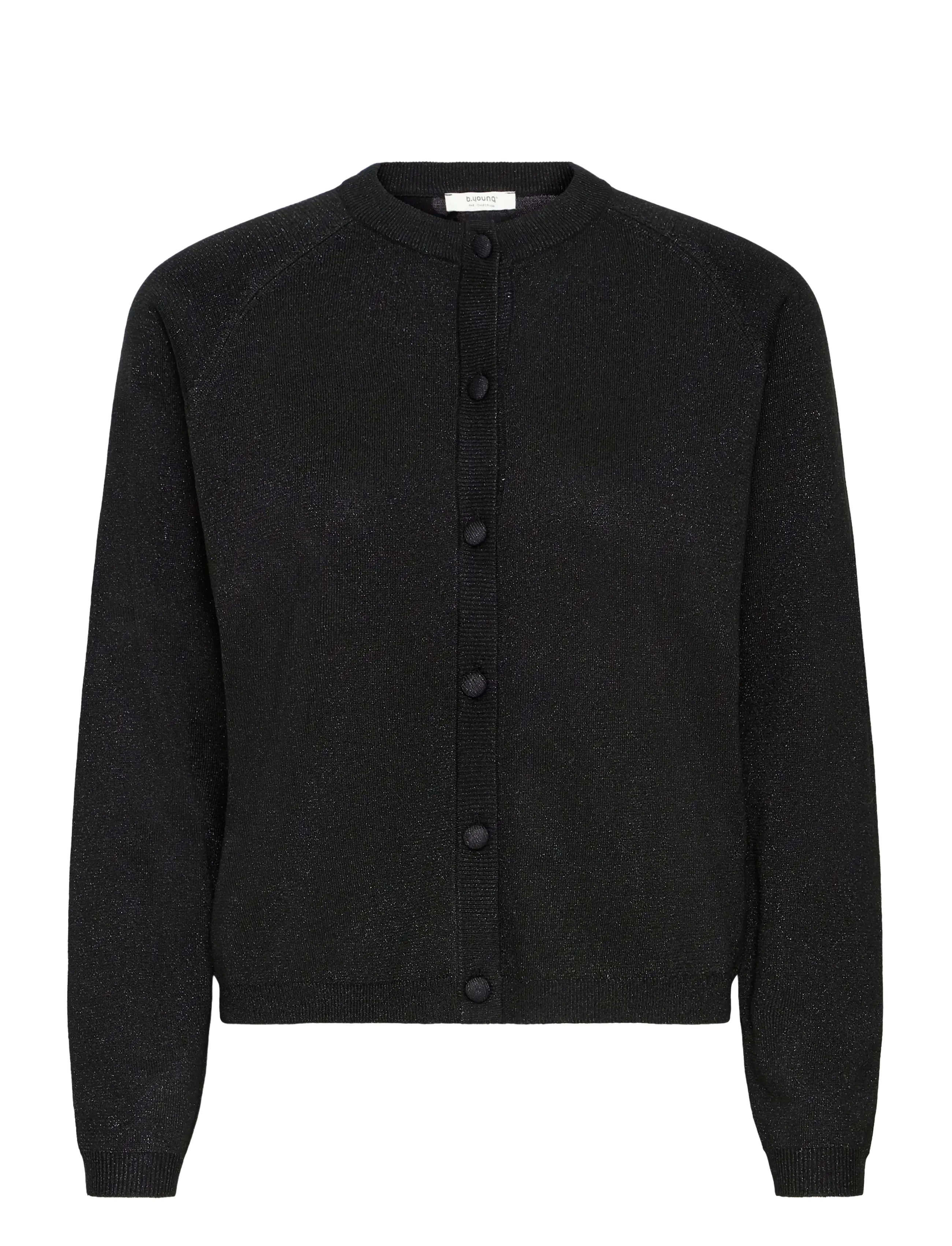 b.young BYMOBBE LS CARDIGAN - Strickmode - METEORITE / black